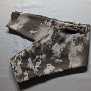 Balance Collection Activewear  Leggings Beetle Green Tie Dye Womens Small